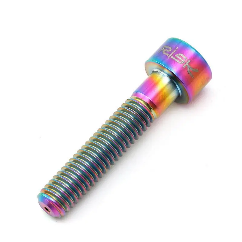 M6X30mm титановые болты для MTB велосипедная Колонка гарнитура стволовая Крышка Болт велосипедный Винт Радуга