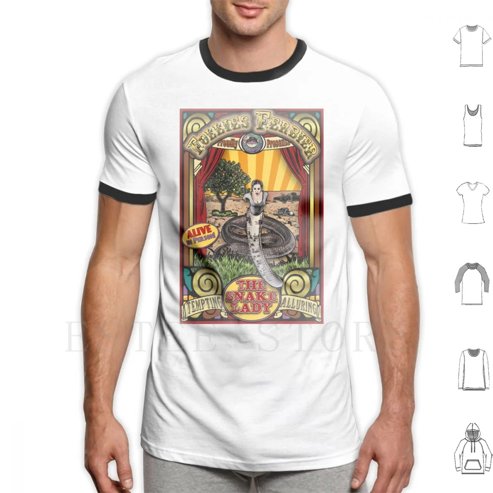 The Snake Lady : Sideshow Poster T Shirt Uomo Cotton 6Xl Beast Snake Snake Woman Snake Lady Womens Human Mutant Animal Woman