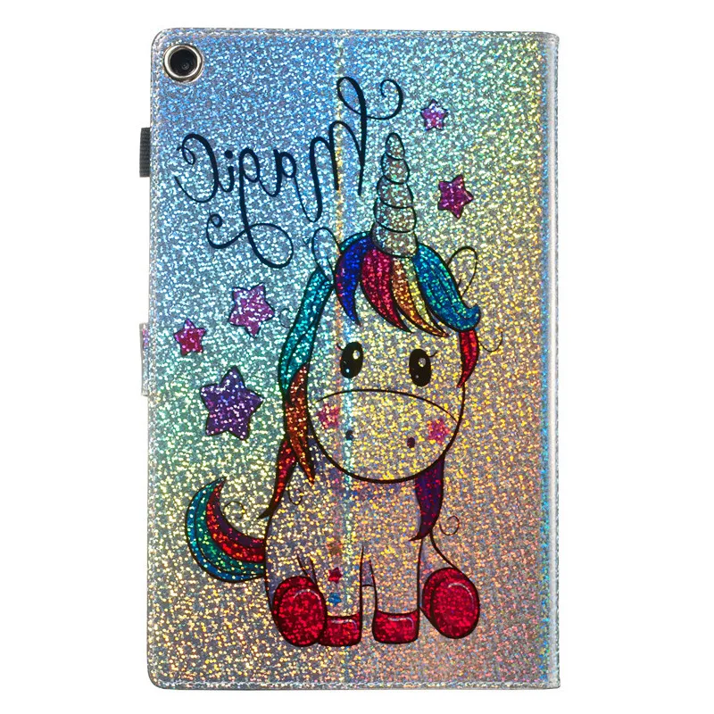 Wekays For Amazon Fire HD 10 Cartoon Glitter Leather Fundas Case For Amazon Kindle Fire HD10 HD 10 2017 10 inch eBook Cover Case