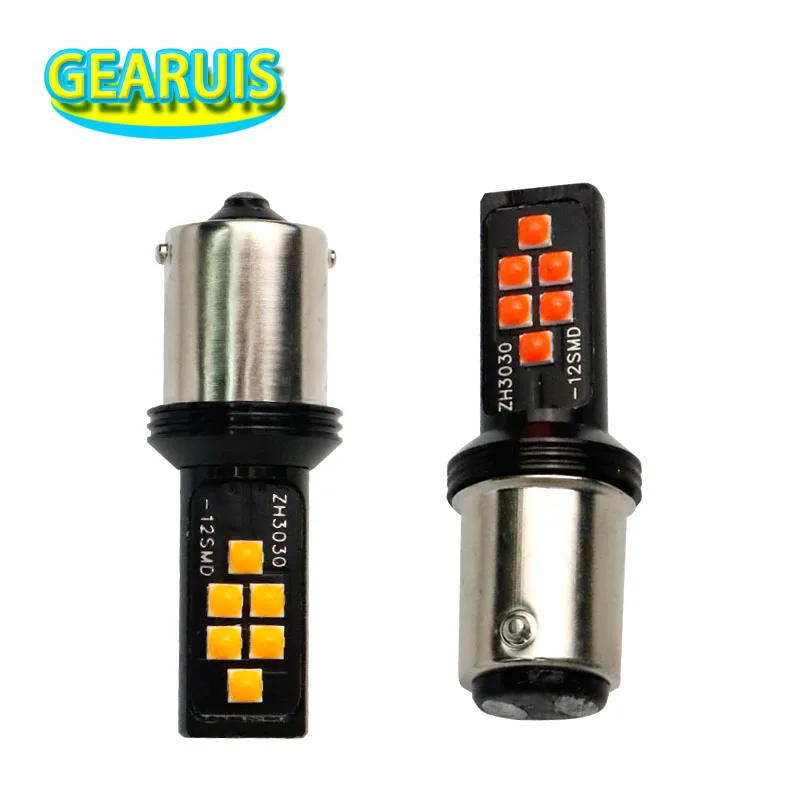 2 шт. Автомобильные светодиодные лампы 1156 BA15S BAU15S 1157 bay15d T20 7440 7443 3030 0.4A 5