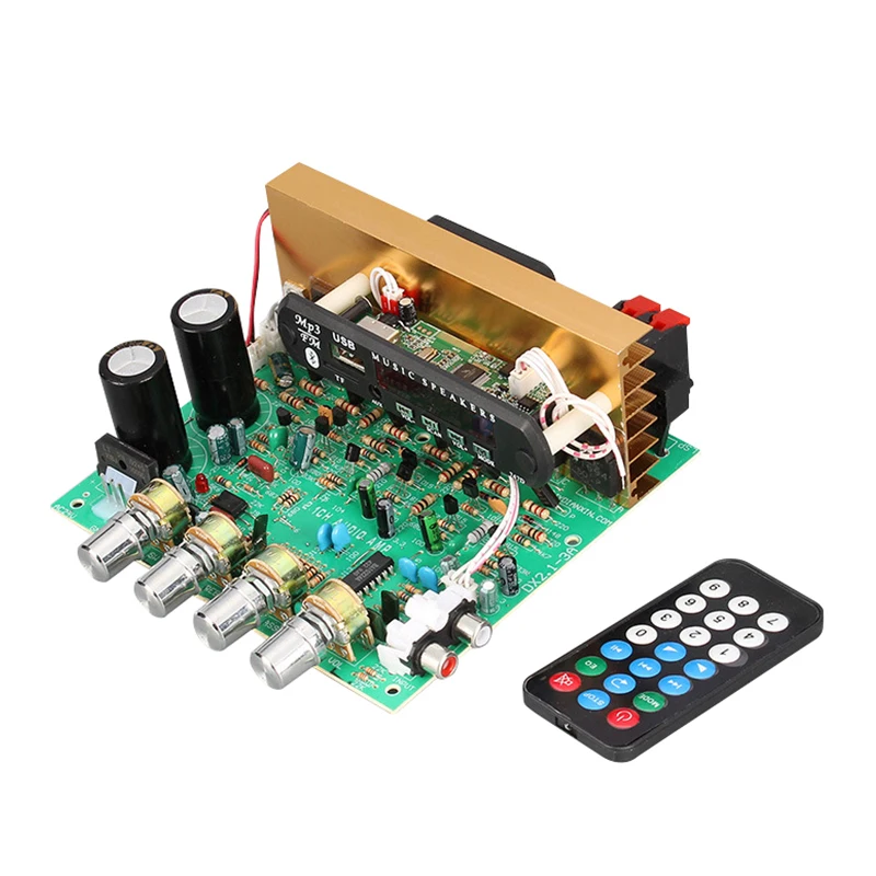 

Bluetooth Subwoofer Amplifiers Board 3*80W 2.1 Channel High Power Audio Board With AUX TF Card U Disk For Home Sound Theater DIY
