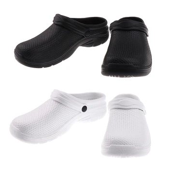 

Mens Womens Garden Kitchen Hospital Chef Nursing Work Clogs Shoes Slip On