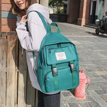 

School Bag Women's High Apoplexy Campus in Students bagbag Large Capacity Students Harajuku Canvas Junior High School Shoulder