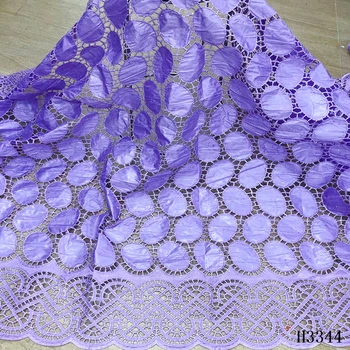 

African lace fabric 2020 high quality bazin riche fabric with stones bazin brode Nigerian lace fabrics for party dress HJ3344