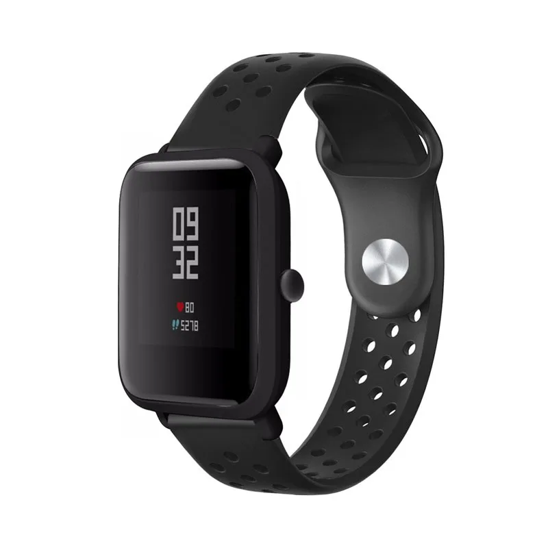 Силиконовый ремешок для Amazfit Bip Замена для Xiaomi Huami Amazfit GTS браслет Huami Amazfit Bip Bit Lite ремешок на запястье 20 мм - Цвет: 10