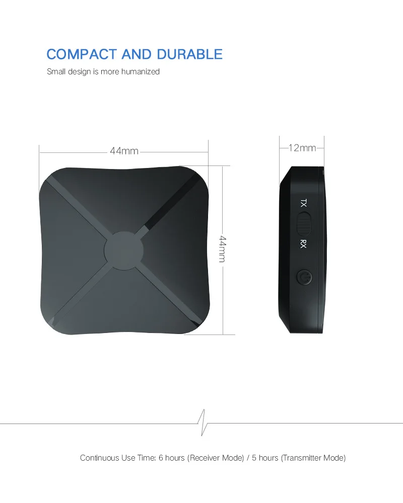 2 в 1 Bluetooth V4.2 приемник передатчик беспроводной адаптер аудио с 3,5 мм AUX аудио для домашнего ТВ MP3 PC динамик автомобильный комплект