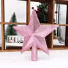 Christmas Tree Top Star 15/20cm Merry Christmas Decorations Shiny Gold Powder Five-pointed Star New Year's Ornament ► Photo 2/6