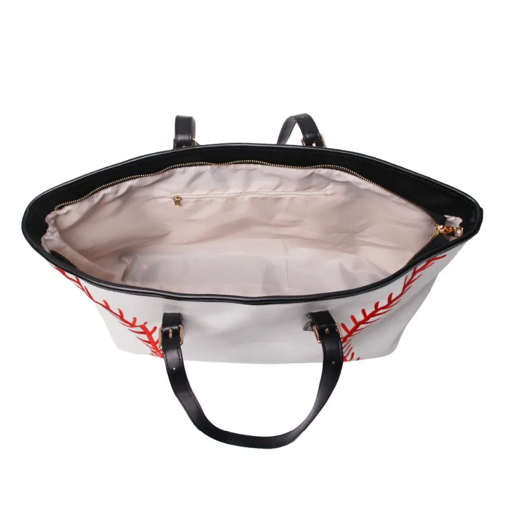 baseball PU tote bags  (13)