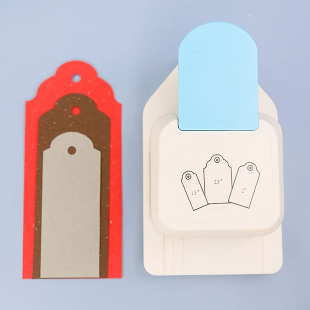 Tag Cutter Hole Punch Kid Child Paper Scrapbook Tags Cards Craft DIY Cutter  Tool Crafts Projects Bookmarks Puncher - AliExpress