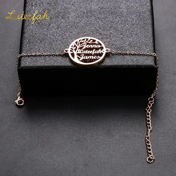 

Lateefah 2020 Fashion Personalized Customization Elegant Stainless Tree Of Life Hand Catenary Women Gift Jewelry