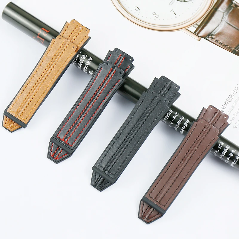 Аксессуары для часов HUBLOT большой взрывозащищенный кожаный ремешок мужчин и