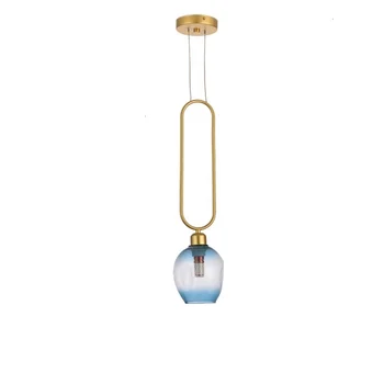 

American Style Vintage Industrial Hand Blown Glass Cover Pendant Light For Coffee Shop Lamparas De Techo Colgante hanging lamp