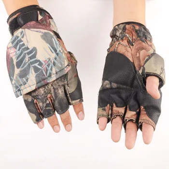 

Winter Windproof Velour Gloves Thick Cutton Three Finger Cutting Outdoor Sports photography Fishing Hunting Hiking Skiing
