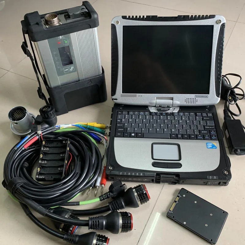 C5 Laptop SSD Mb star c5 диагностический сканер с ПК cf19 ноутбук CF-19 ram 4g SSD 360gb программное обеспечение,12 windows 7 готов к использованию - Цвет: C5 Laptop SSD