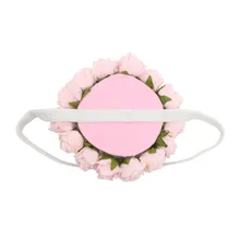 Стиль, Европа и Америка, детская Цветочная корона, детская лента для волос на день рождения, вечеринку, фотосессию, головной убор, повязка на голову