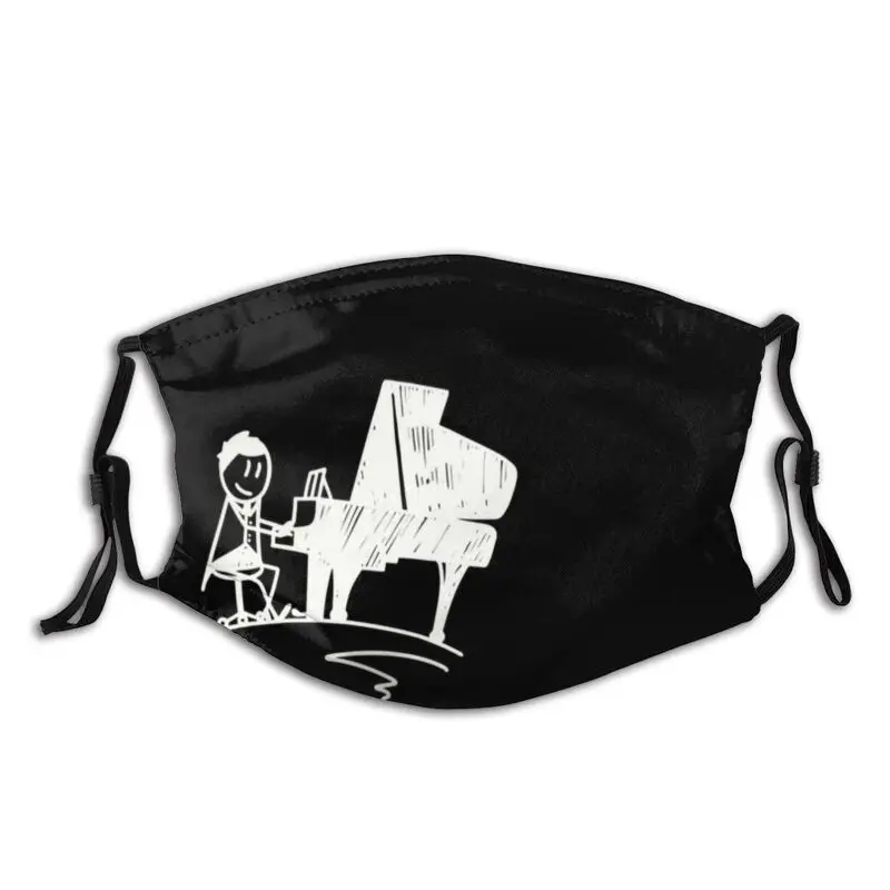 Маска для игр пианино с фильтрами Пылезащитная дышащая маска лица любителей