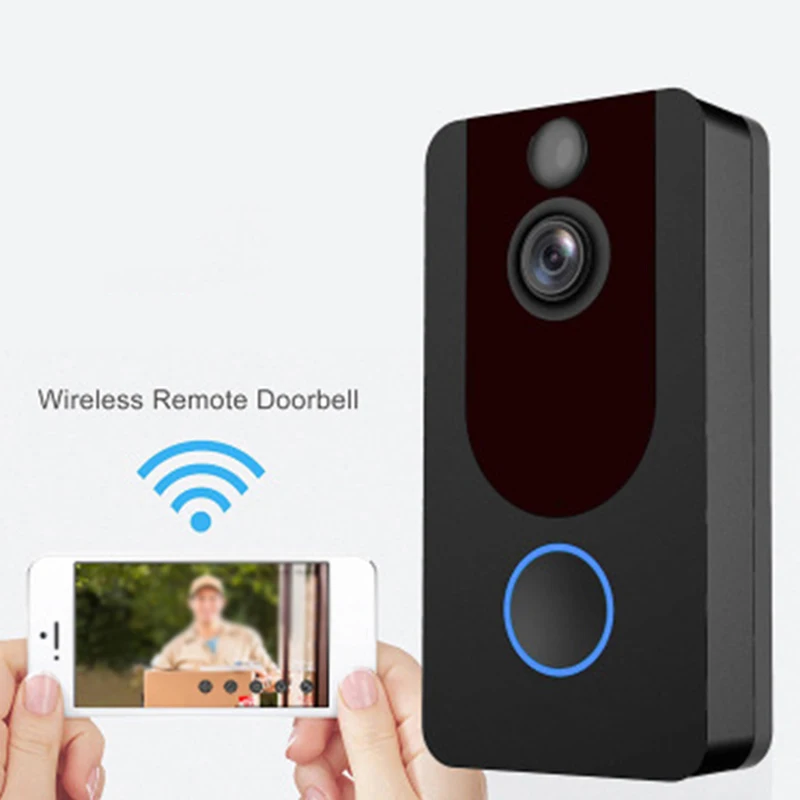 Умный беспроводной телефон дверной звонок, камера WiFi Смарт видео домофон кольцо дверной Звонок