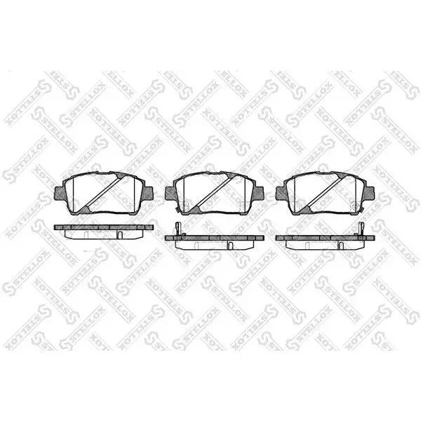 Колодки дисковые п. Toyota Yaris 1.0i-1.5i/1.4D 99/Celica 1.8i W