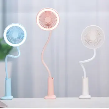 

Creative Personality Mini Usb Charging Clip Shower Table Lamp Small Fan Student Fan Summer Portable Small Fan