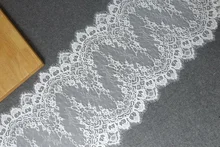  3Yard/Pcs Eyelash White and Black Lace Trim Mesh Lace Ribbon Decoration Crafts Sewing Lace For Wedding Making Decoration 