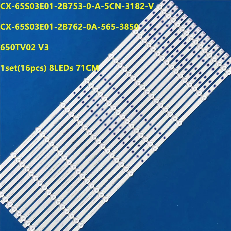 Светодиодный Подсветка полоса 8 лампа для 65 &quotТВ KDL 65W855C Kdl 65w859c 650 ТВ 02 V3 T650HVF05.1