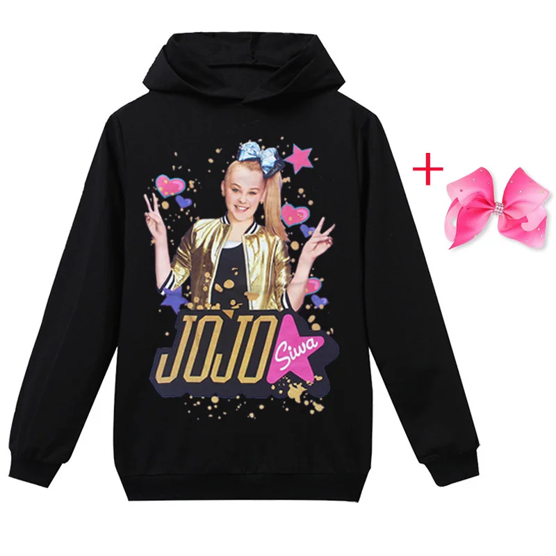 Толстовка JOJO Siwa с длинным рукавом для девочек куртка свитшот топы на весну и