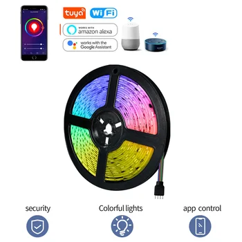 

Light Strip Smart LED Strip Christmas decorations for RGB Light waterproof IP65 WIFI for Tuya Alexa Google assistant Smart home