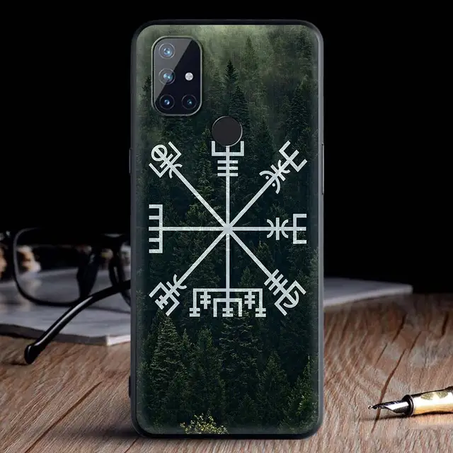 For OnePlus 8 Nord 7Pro Case For One Plus Z N10 5G 8T 7 Pro n100 7T 6T Full Protection Soft Phone Cover Viking Vegvisir Logo Sac B10