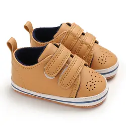 Детская обувь для новорожденных мальчиков джинсовая мягкая подошва детская обувь для малышей Первые ходунки кроссовки обувь