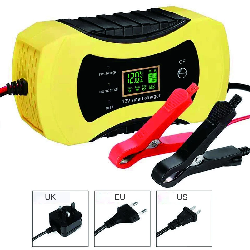 12V 8A Full Automatic Car Battery Charger Intelligent Fast Power Charging Y8K1 