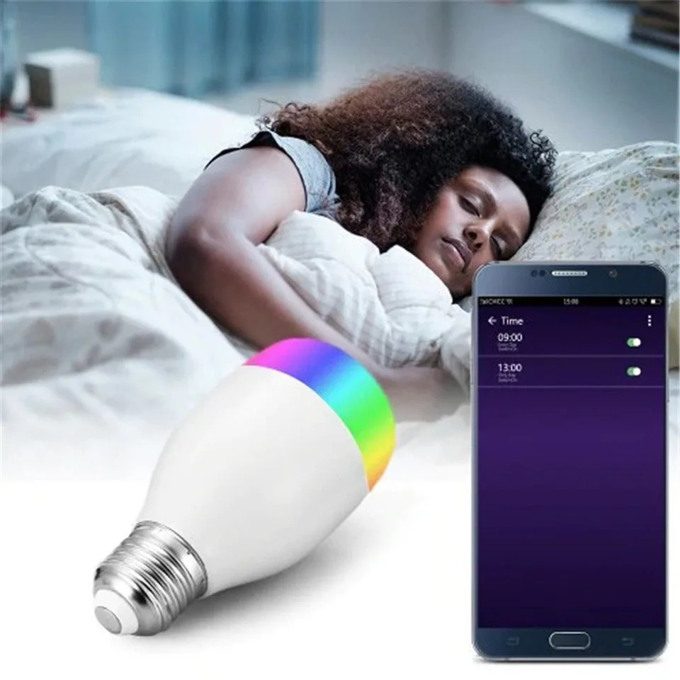 Tedgem Utorch LE7 E27 WiFi умный светодиодный светильник приложение/Голосовое управление-белый 4 шт