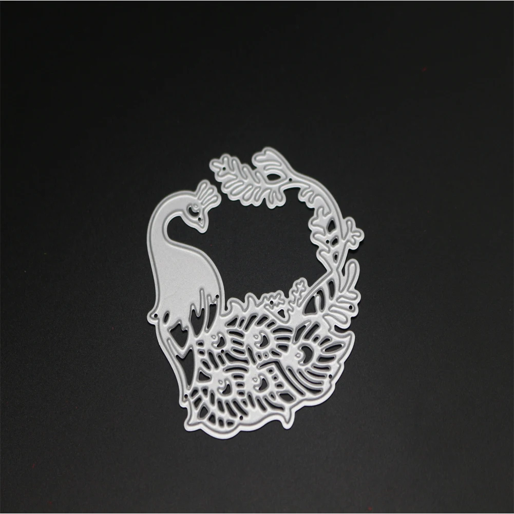 

Peacock Frame Cutting Dies Animal Bird Metal Cut Die Mold Card Scrapbook Embossing Paper Craft Knife Mould Blade Punch Stencils