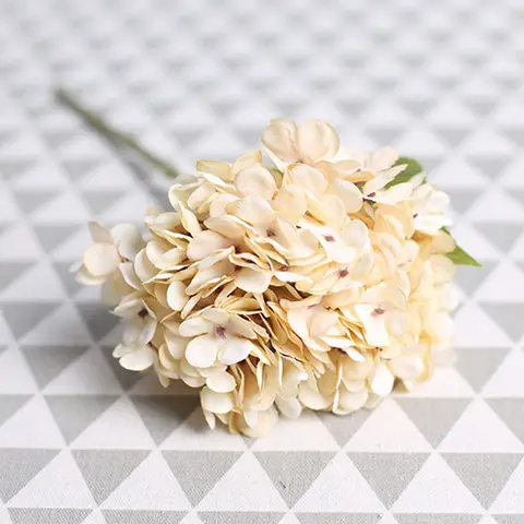 Branch Retro Autumn Hydrangea Bouquet Artificial Flowers Home Decoration Bridal Fake Flower Wedding Party Supplies Photo Props