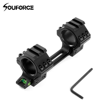 

2 Style Dute Diameter 25.4/30mm Mount Adapter with Spirit Bubble Level Suit 11mm Picatinny Weaver Rail Scope Mount for Hunting