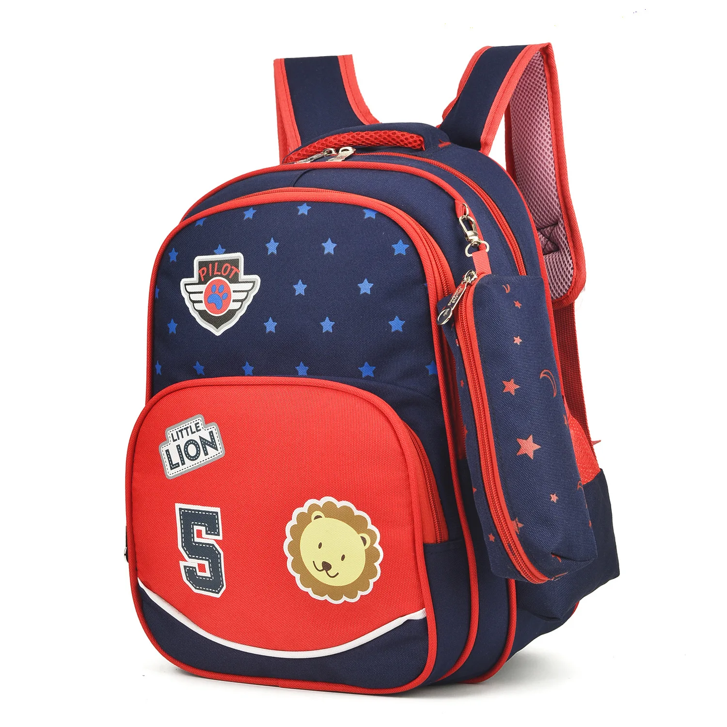 

With Pencil Case Backpack Men And Women-1-5 Grade Schoolbag for Elementary School Students CHILDREN'S School Bags