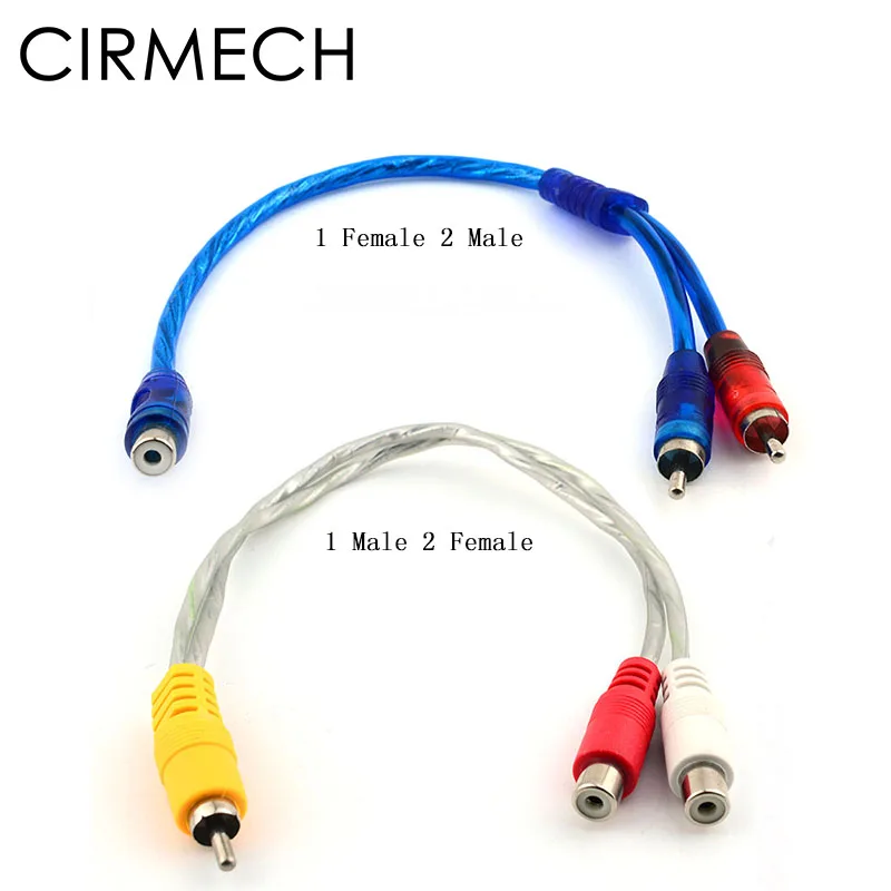 Кабель Aux CIRMECH RCA male female аудиокабель от 1 до 2 для домашнего телефона автомобиля |