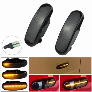 

2X Dynamic Smoke LED Side Marker Light Turn Signal Lamp For Fiat Panda Punto Evo Stilo Qubo Peugeot Citroen Lancia Musa(350)