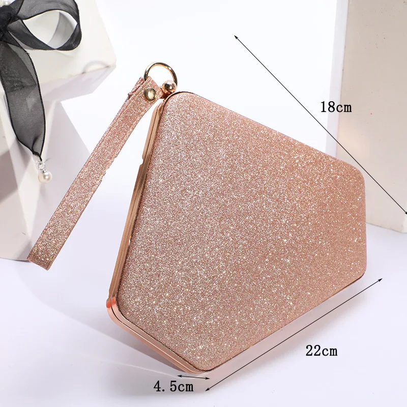 Mini Heart Shaped Prom Purse, Glitter Chain Crossbody Bag, Women's Box  Handbag For Wedding & Party - Temu