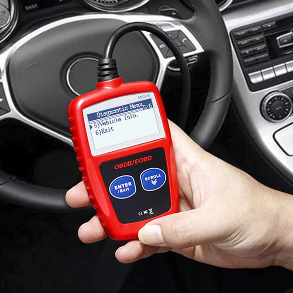 Универсальный считыватель кодов MS309 OBD II наборы диагностических инструментов для