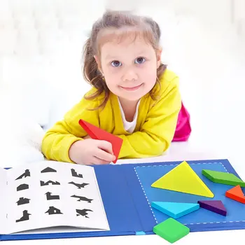 

Children's Educational Toys Wooden Magnetic Jigsaw Puzzle Toy Child Geometry Cognitive Toy Early Educational Toys