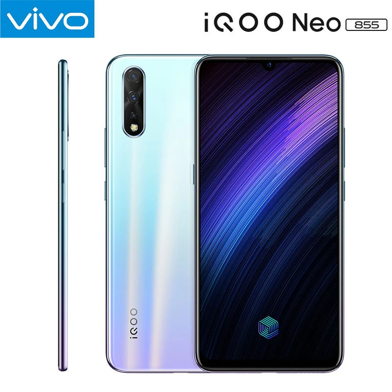 VIVO iQOO Neo 855, смартфон, 6 ГБ, 64 ГБ, Восьмиядерный процессор Snapdragon 855, 4500 мА/ч, 33 Вт, зарядка, мобильный телефон на базе Android
