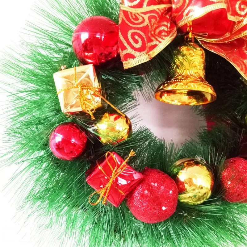 Адвент венок Guirnalda Navidad Новогодняя гирлянда Рождественский кулон-венок торговый центр Рождественская елка украшение двери