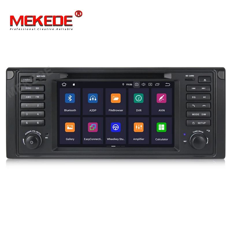 Cheap MEKEDE PX5 7"HD IPS 8 Core Android 9.0 GPS Navigation Car DVD Player for BMW E39 5 Series/M5 1997-2003 with DSP RDS Canbus 3