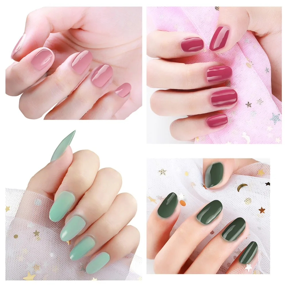 COSCELIA Poly Gel Varnish Nail Polish Set Poly Gel Quick Builder Extension Enhancement Camouflage LED UV Gel Brush