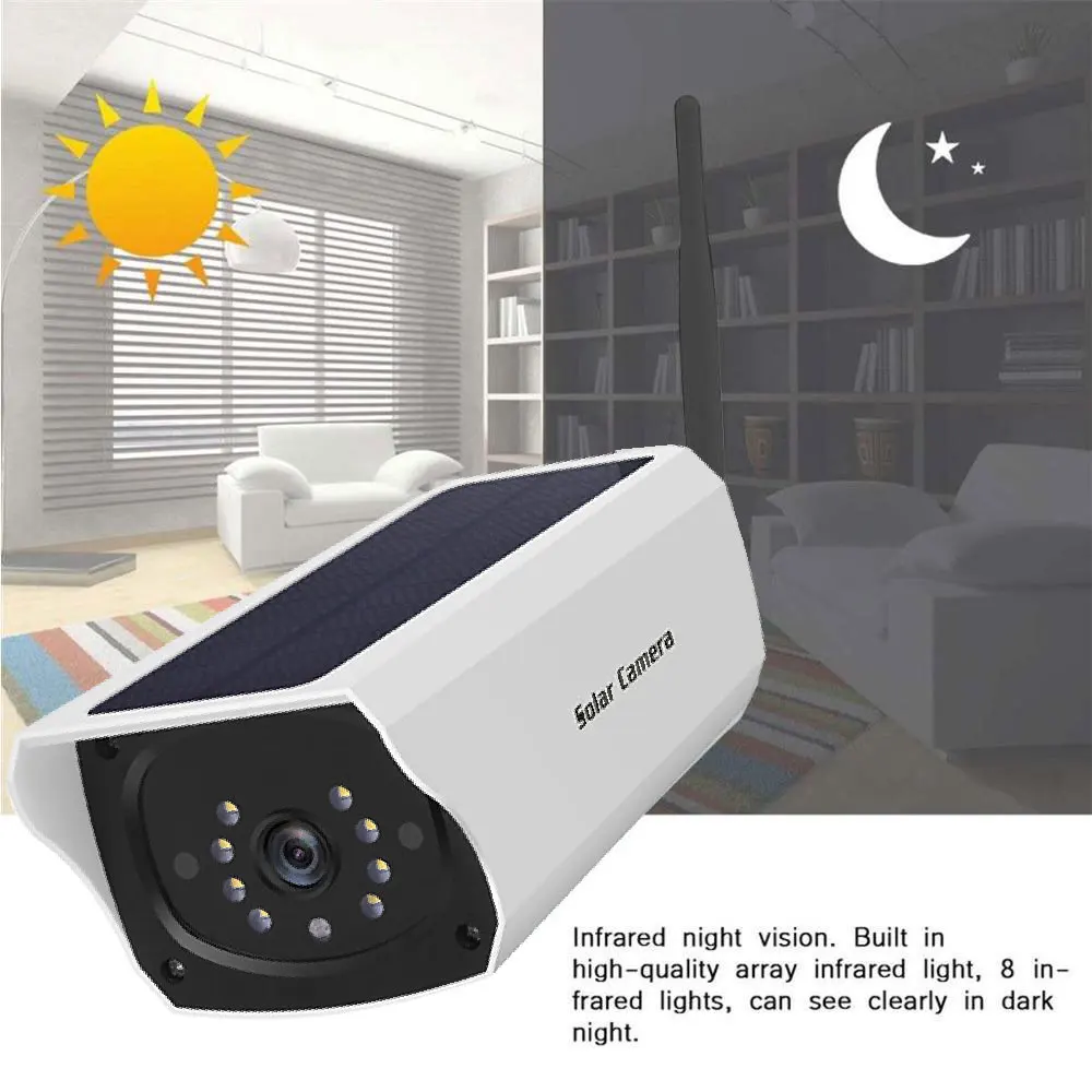 IP камера наружная беспроводная с Wi Fi и солнечной батареей 1080P|Камеры