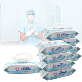 

80Pcs Skin Cleaning Napkin Health Care Disinfection 99% Alcohol Swabs Pads Wipes Sterilization First Aid Tool Paper towel