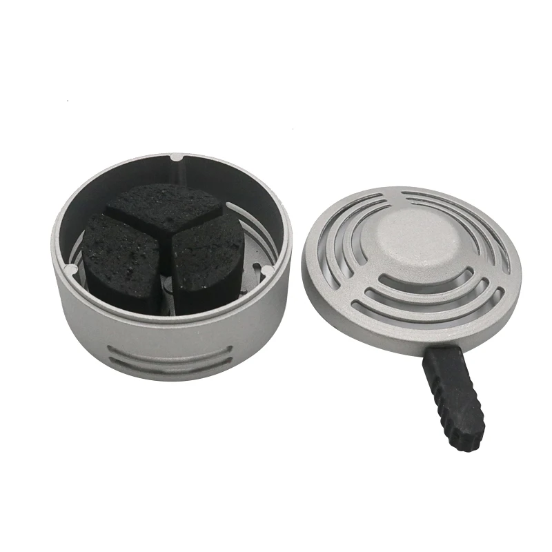 1PC Hookah Charcoal Holder Shisha Aluminum alloy Chicha Cachimbas Water Pipe Metal Heat Management Carbon Holder Accessories 4