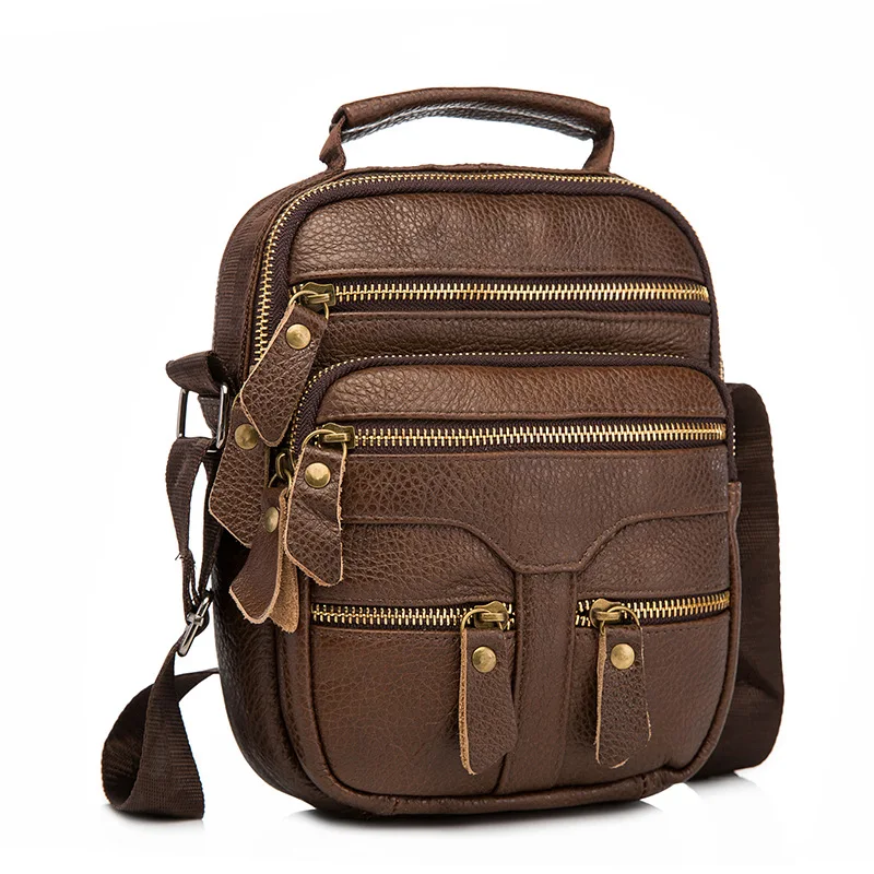 Сумка мессенджер WESTCREEK мужская из натуральной кожи модный саквояж на плечо