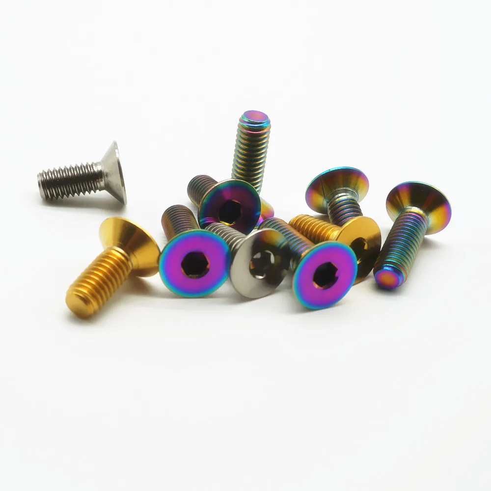 4Pcs Colorful M8X20 6AL//4V Titanium Alloy Gr5 Ti Socket Cap Head Screw M8 Bolts