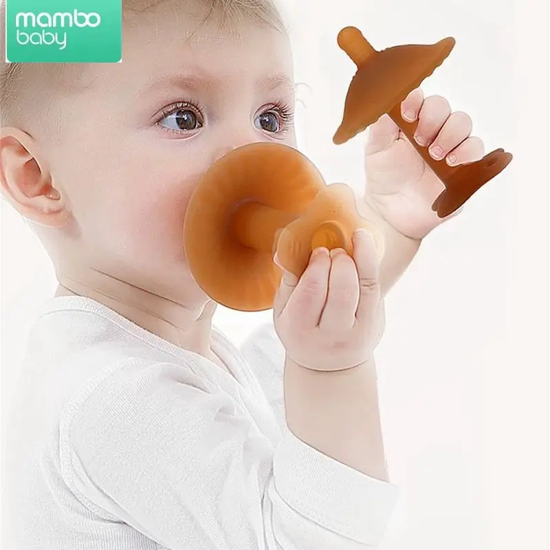 

Силиконовая пустышка Mambobaby для новорожденных, Прорезыватель для зубов для младенцев, пустышка для кормления, мягкая, без BPA